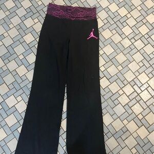 Jordan Kids Black and Purple Sweatpants